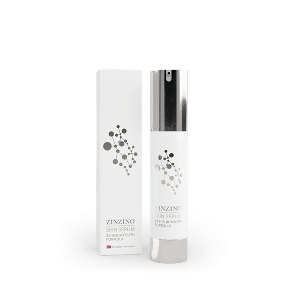 Flacon Skin Serum Zinzino, soin visage et cou
