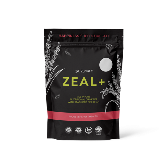 Emballage Zeal+ Zurvita présenté sur la fiche canadienne