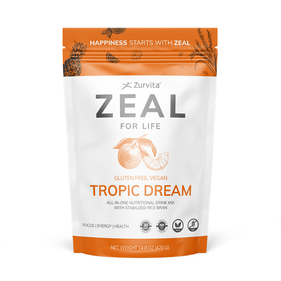 Zeal Zurvita saveur Tropic Dream, emballage officiel